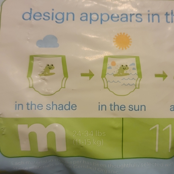 New Babyganics Swim Pants Sun Sensing Color Changing Medium 11 Ct 24 - 34 lbs - Picture 4 of 4